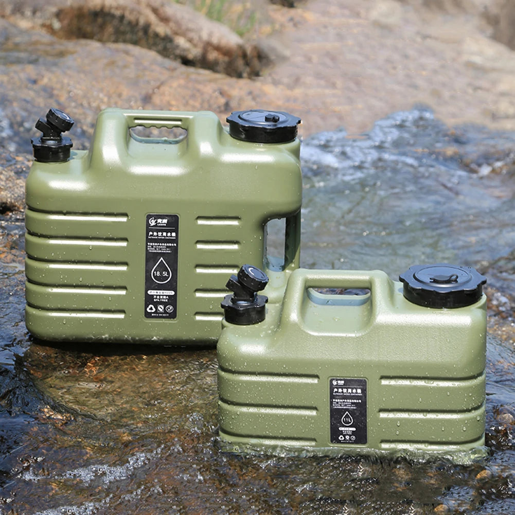 11/12L Water Storage Container with Faucet Portable Water Tank Large Capacity Drinking Water Bucket for Vehicle Car Camping