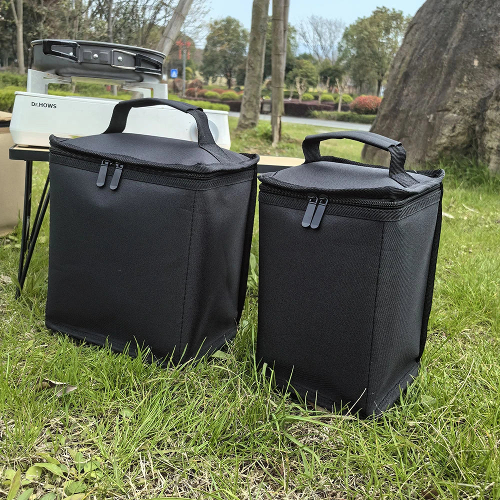 Camping Gas Tanks Storage Bag Portable Fuel Cylinder Protective Case Camp Light Carrying Bag Anti-Collision for Outdoor Cooking