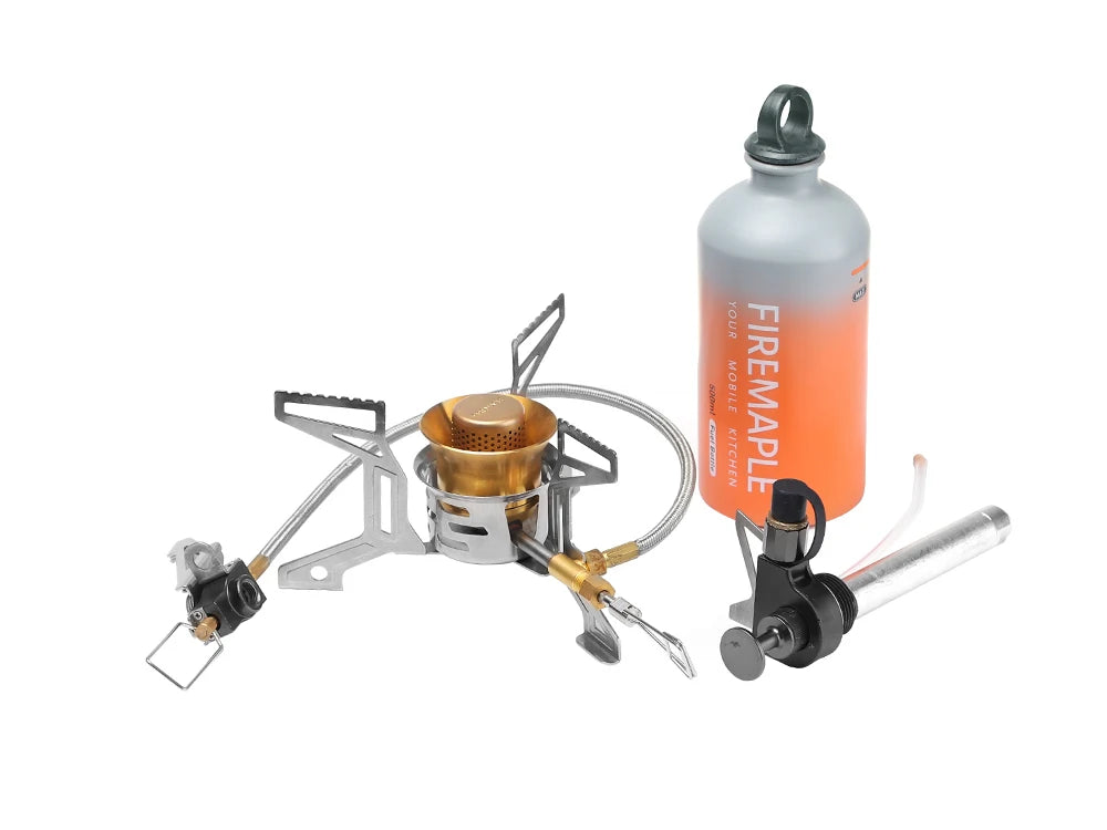 Fire-Maple Lava Multi-fuel Backpacking Stove Compact Outdoor Hiking Camping Portable Oil Gas Stove with Fuel Bottle
