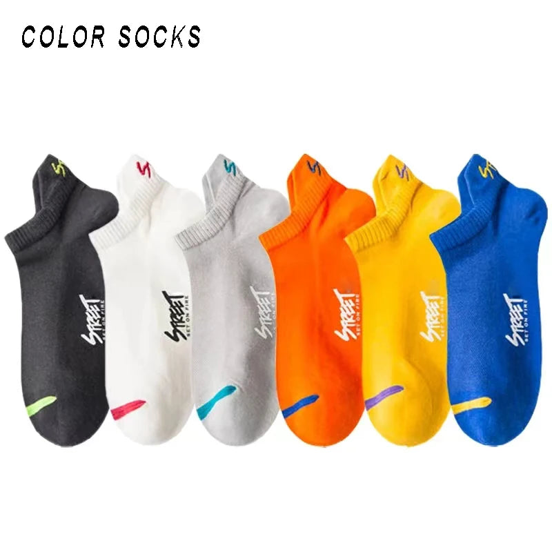 🧦 5/10 Pairs | Unisex Summer Mesh Ankle Socks