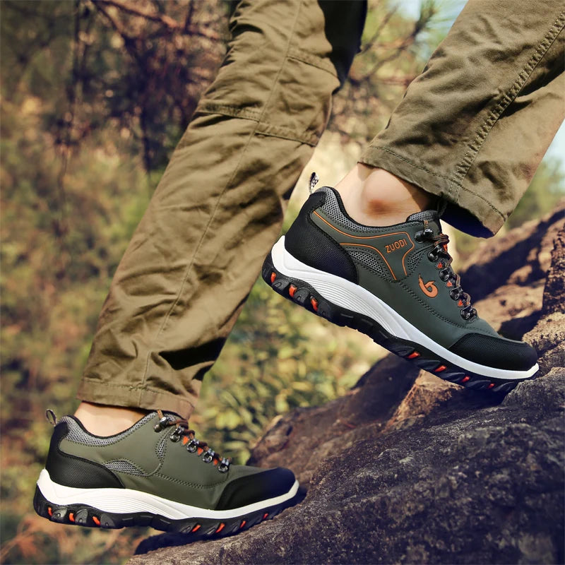 👞 Men’s Genuine Leather Casual Sneakers