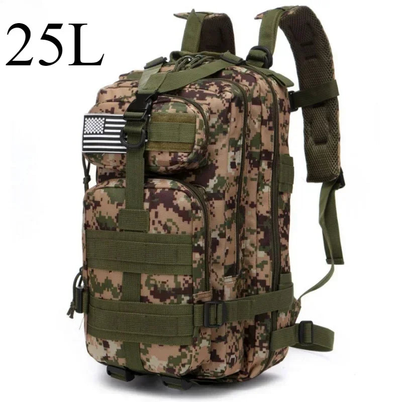 🎒 25L / 50L Tactical Molle Backpack – Outdoor & Multi‑Purpose