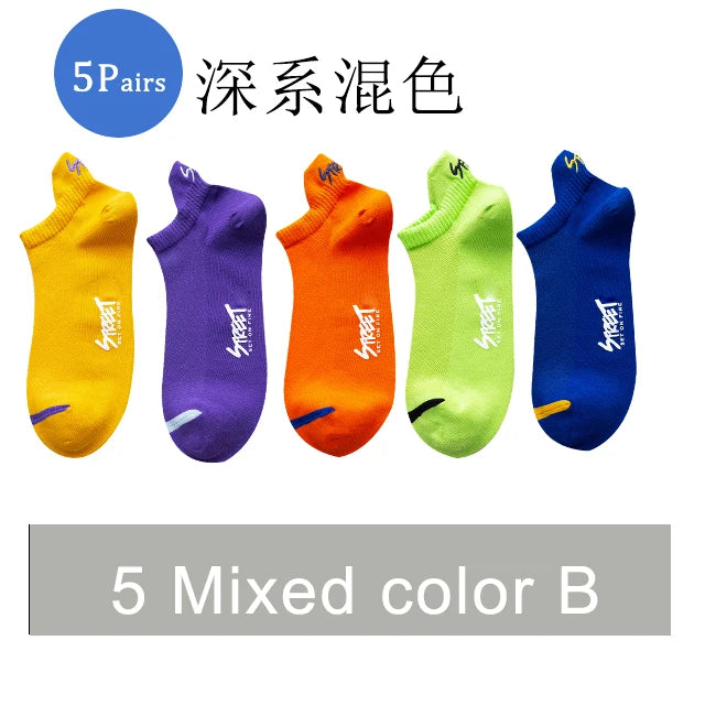🧦 5/10 Pairs | Unisex Summer Mesh Ankle Socks