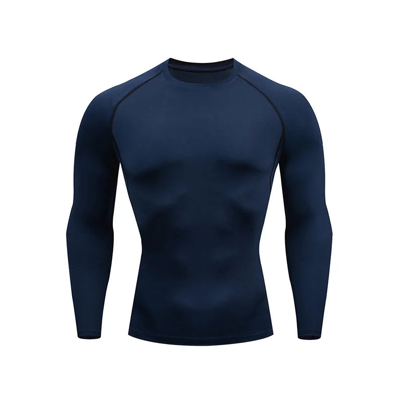 🖤 Men’s Black Compression Long Sleeve Base Layer