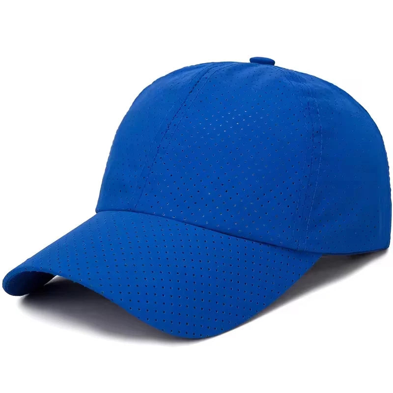 🧢 Solid Colour Mesh Baseball Cap – Korean Style Sunscreen Hat