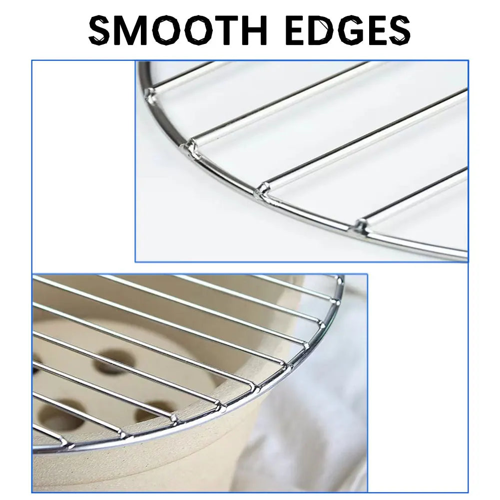 Round 40cm Cast Iron Grills Grate Versatile Round BBQ Grills Mesh For Family Gathering Cooking