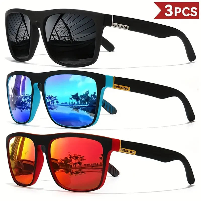 🕶️ Men’s Classic Square Sports Sunglasses (1/3/4 PCS Pack)