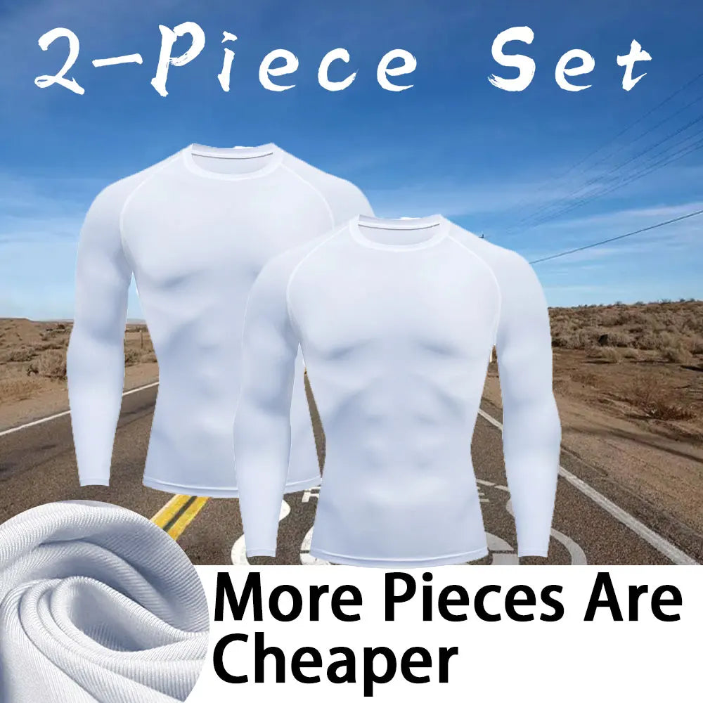 🧣 Men’s Turtleneck Compression Long Sleeve Rash Guard
