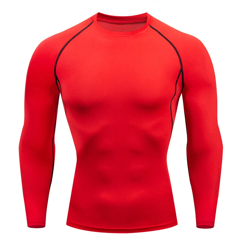 🧣 Men’s Turtleneck Compression Long Sleeve Rash Guard