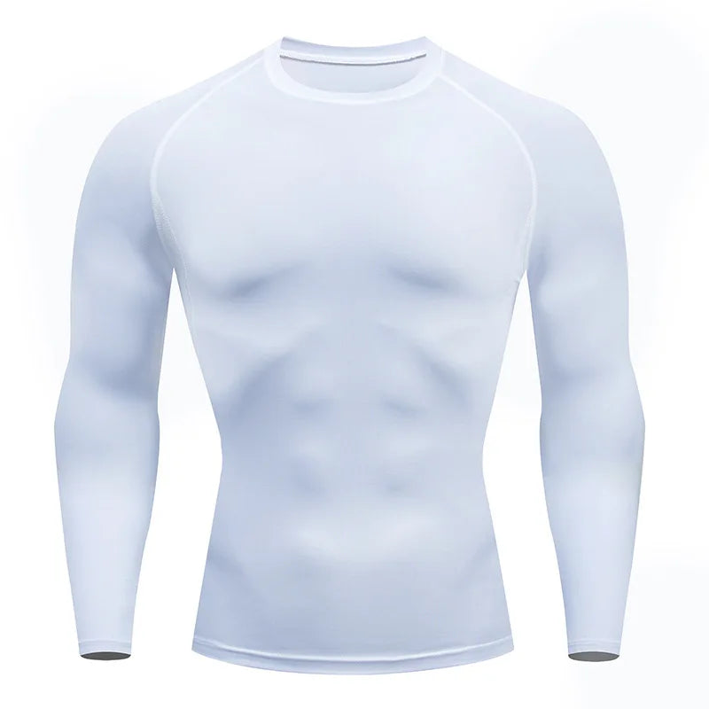 🧣 Men’s Turtleneck Compression Long Sleeve Rash Guard