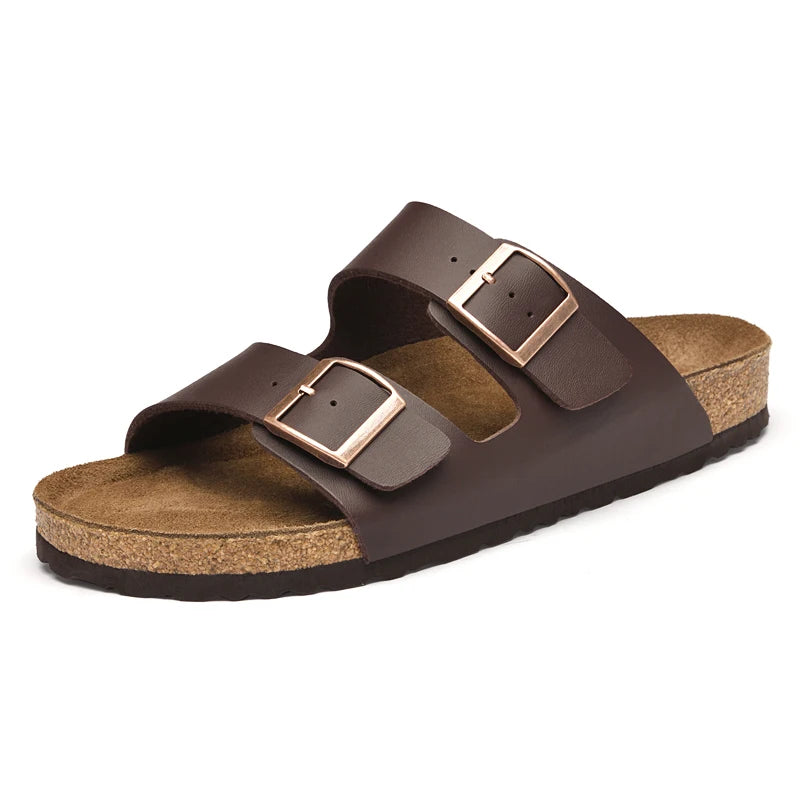 Men’s Casual Genuine Leather Sandals – Designer Style