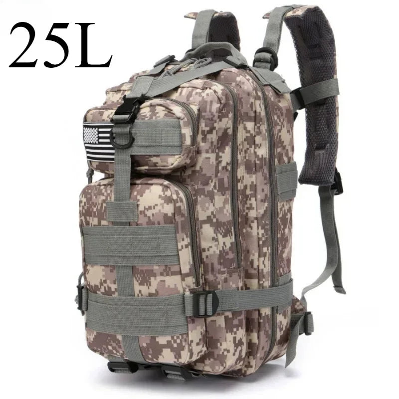 🎒 25L / 50L Tactical Molle Backpack – Outdoor & Multi‑Purpose