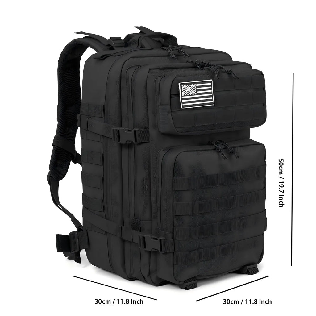 🎒 45L Tactical Outdoor Backpack | 3‑Day Molle Hiking Pack