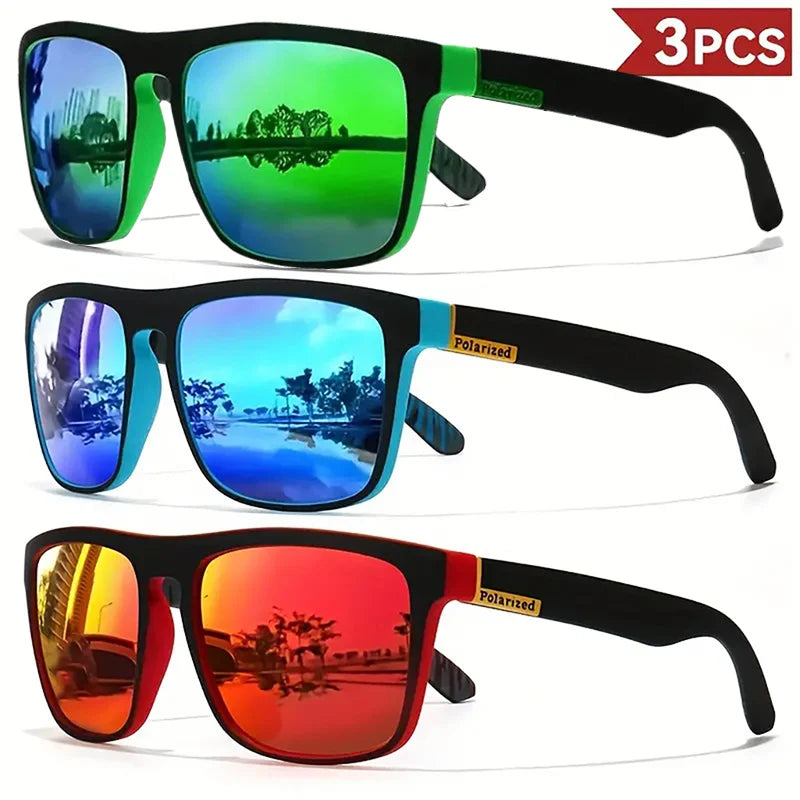 🕶️ Men’s Classic Square Sports Sunglasses (1/3/4 PCS Pack)