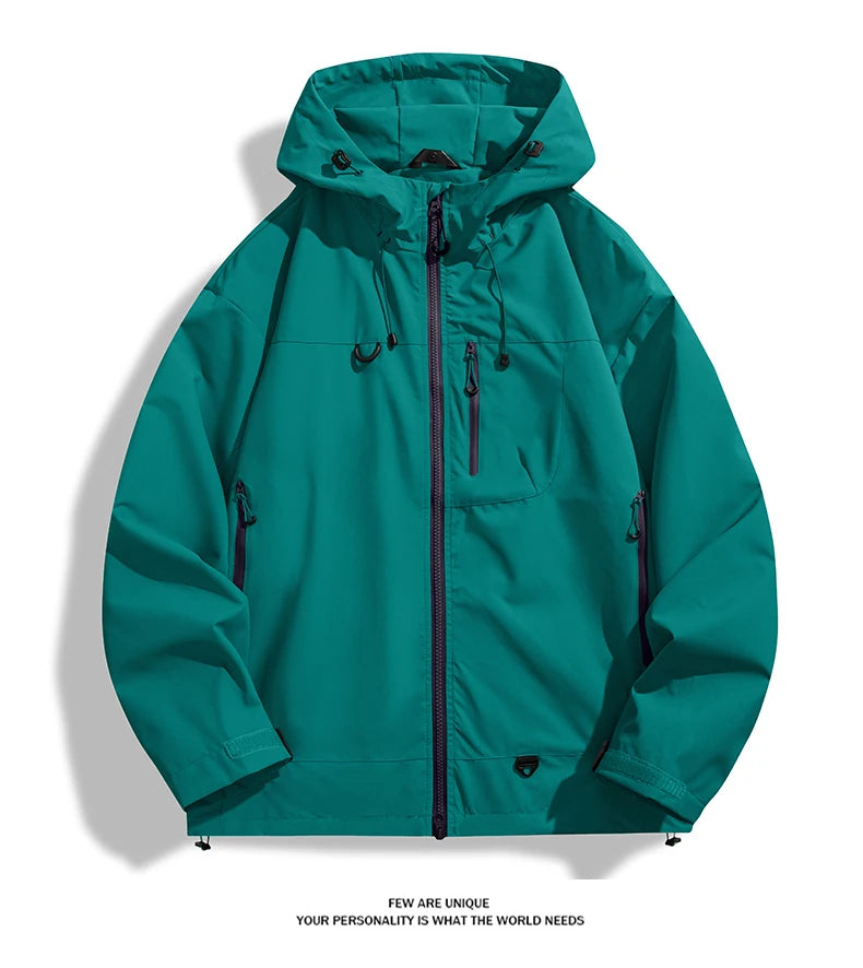 🧥 JNLN Unisex Waterproof Windbreaker – Single‑Layer Outdoor Jacket