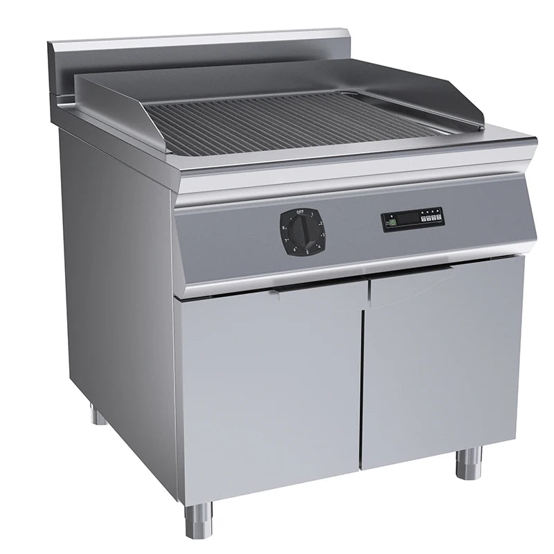 Commercial Electric Chargrill with Cabinet Electric Grill Griddle Stainless Steel BBQ Grill for Hotel & Restaurant