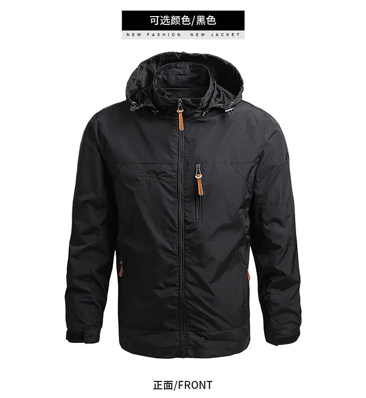 Men’s Spring/Autumn Outdoor Tactical Windbreaker Jacket