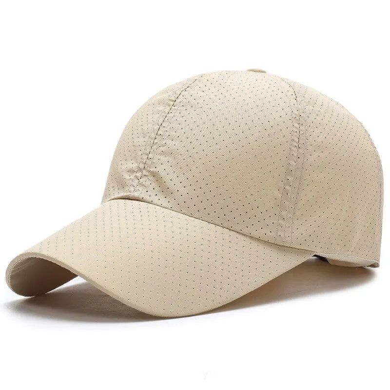 🧢 Solid Colour Mesh Baseball Cap – Korean Style Sunscreen Hat