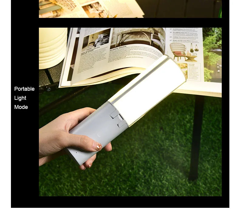 Outdoor Camping Light Portable Lantern Folding Rechargeable 3 Modes Dimmable for Outdoor Indoor Camping Tent Emergency Lighting