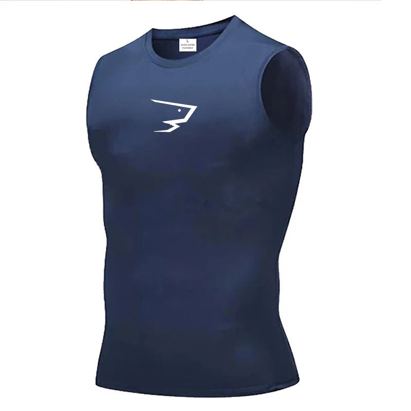 🚴 Reflective White Sleeveless Cycling Base Layer Vest