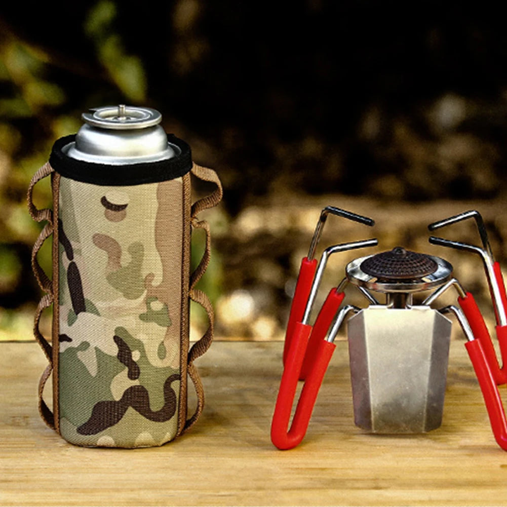 Camping Gas Can Portable Ventilated Propane & Butane Protector Outdoor Gas Case Fuel Cylinder Storage Bag Air Bottle Wrap Sleeve