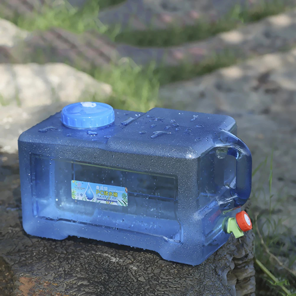 22L/20L/18L Large Capacity Water Container Water Canister Drinking Water Storage Bucket With Handle for Camping Travel Drinking