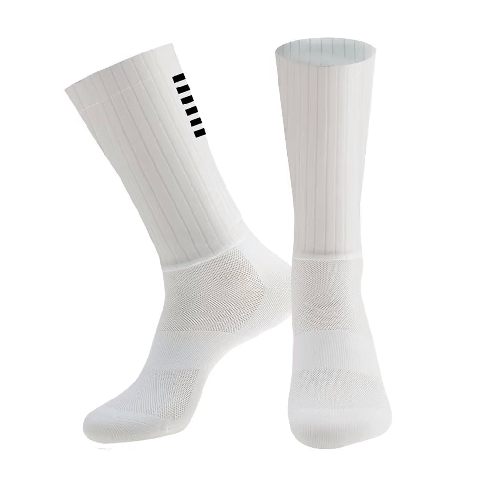 🧦 New Silicone Aero Cycling Socks | Anti‑Slip Men’s Sport Socks