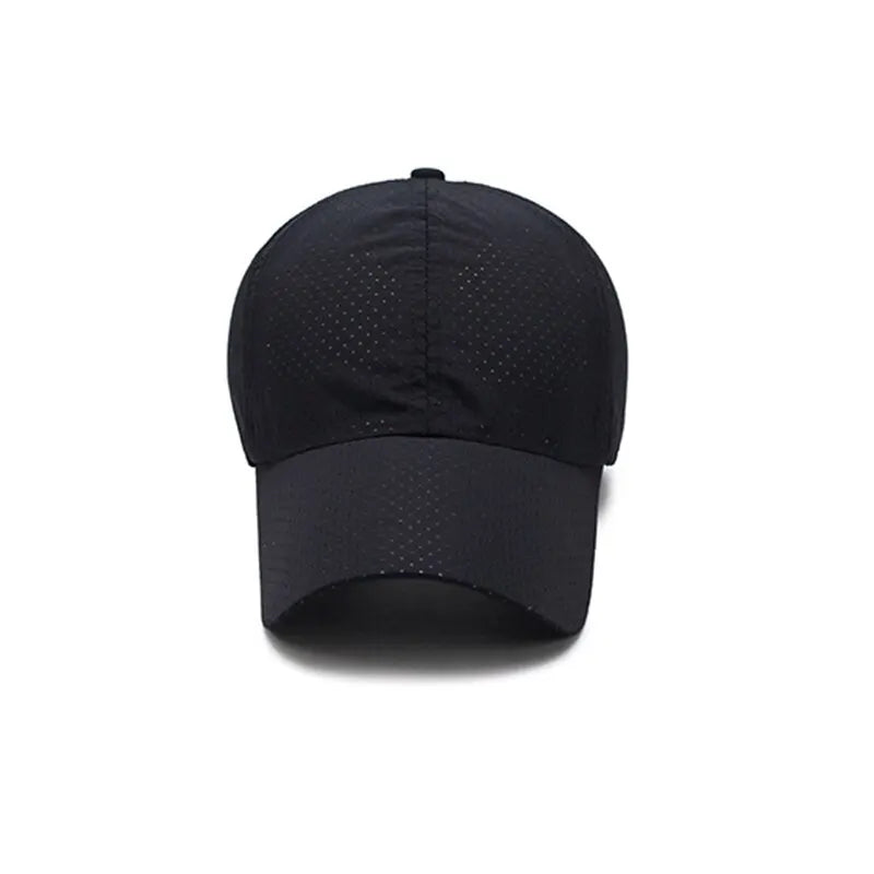 🧢 Solid Colour Mesh Baseball Cap – Korean Style Sunscreen Hat