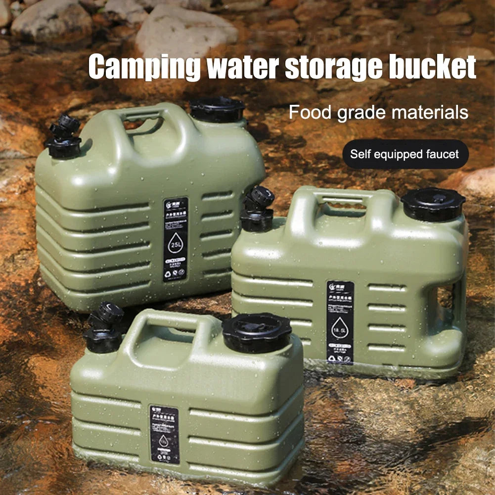 11/12L Water Storage Container with Faucet Portable Water Tank Large Capacity Drinking Water Bucket for Vehicle Car Camping