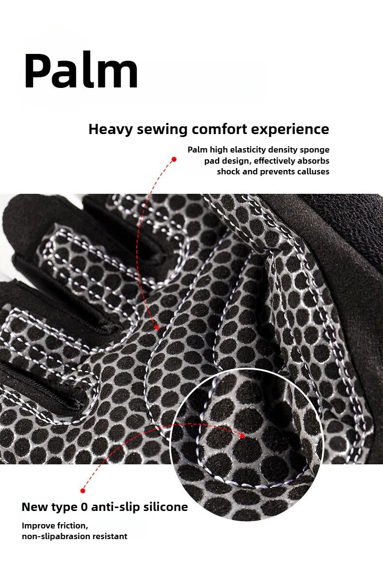 🧤 Half‑Finger Workout Gloves – With Wrist Wrap Support