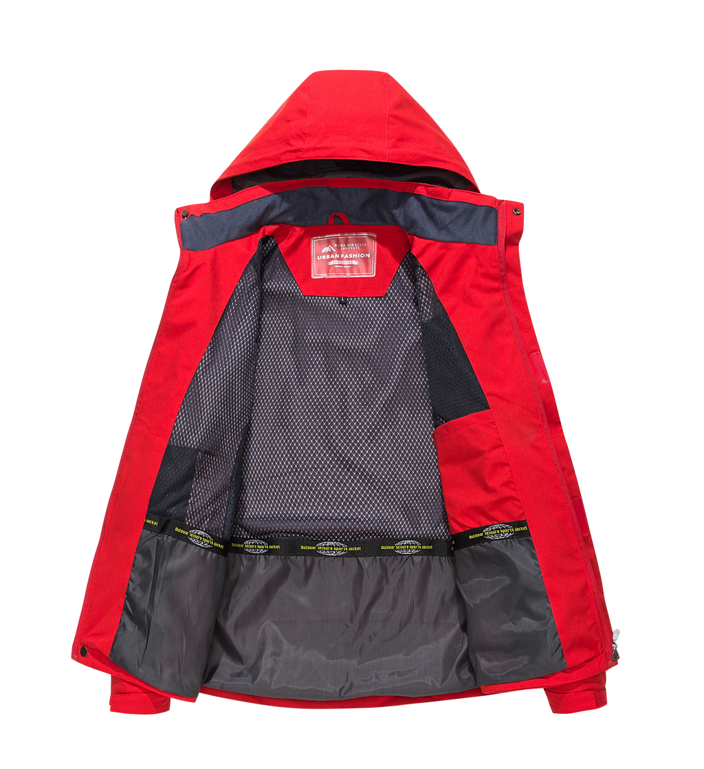 🧥 Men’s Large Size Waterproof Hiking & Outdoor Jacket