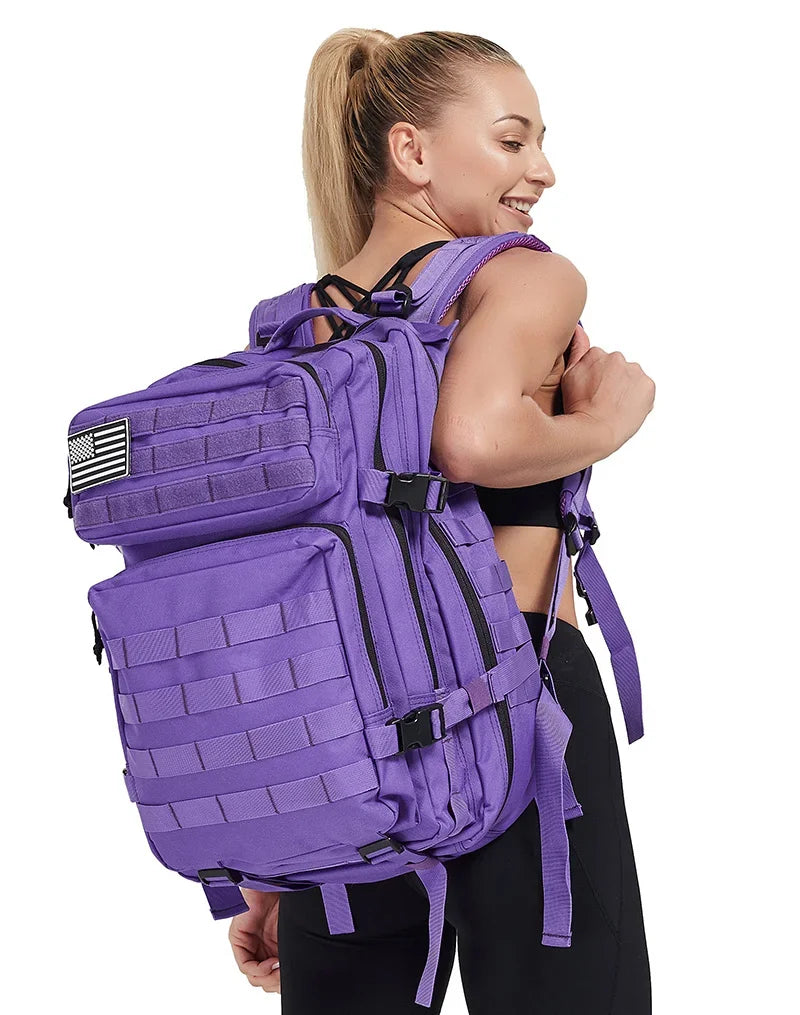 🎒 45L Tactical Outdoor Backpack | 3‑Day Molle Hiking Pack