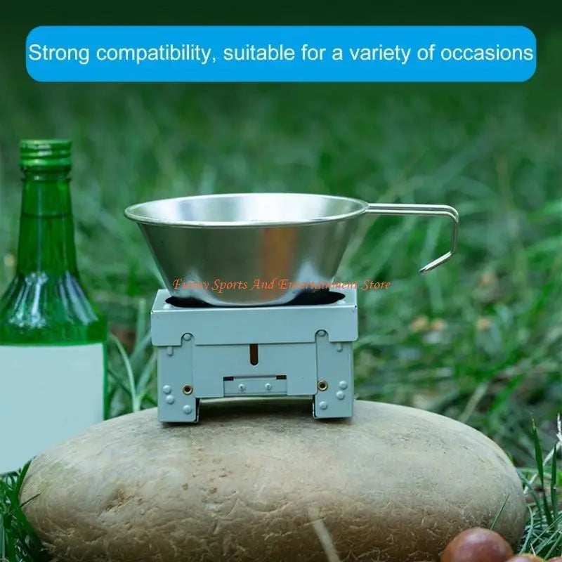 C4DE Thicken Stove Camping Fuels Stove for Hiking Picnics Alcohols Stove