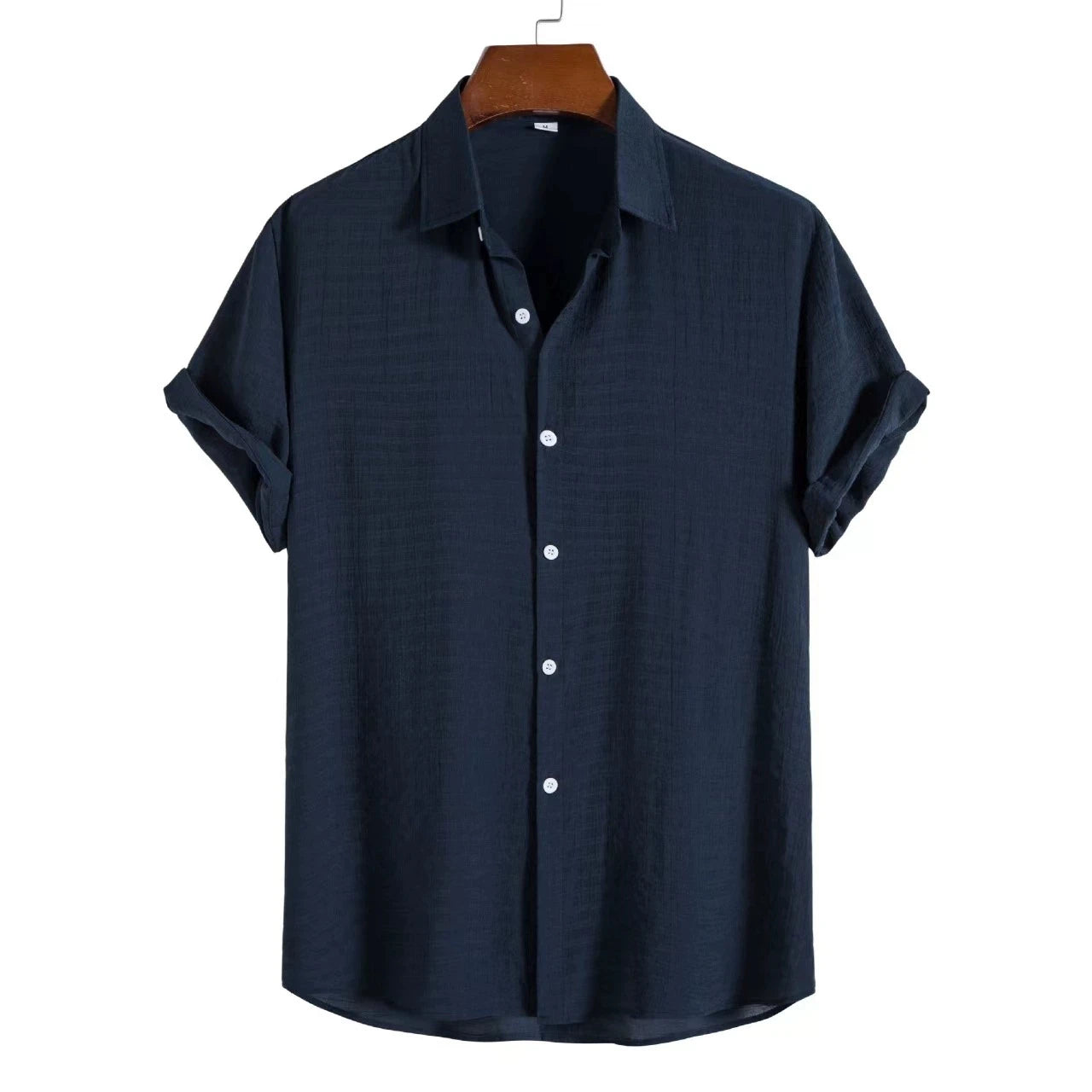 🌿 Men’s Cotton Linen Short Sleeve Shirt / Tee – Ultimate Summer Cool