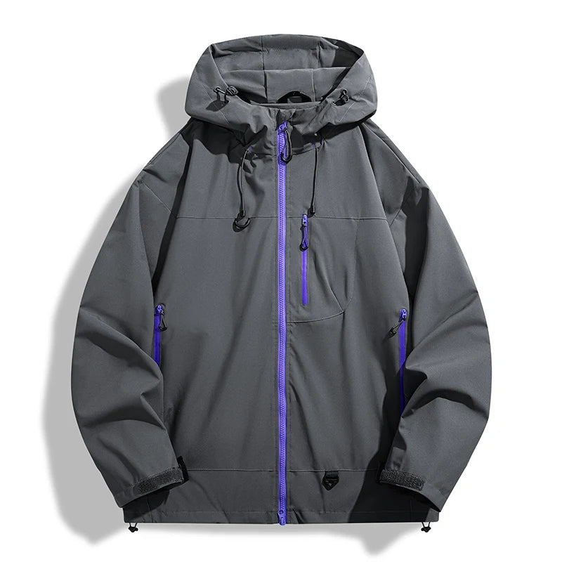 🧥 JNLN Unisex Waterproof Windbreaker – Single‑Layer Outdoor Jacket