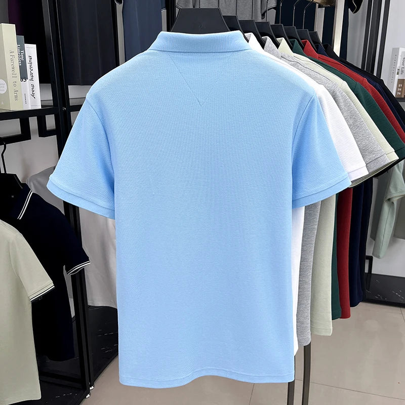 🐎 100% Pure Cotton Pony‑Embroidered Men’s Polo Shirt