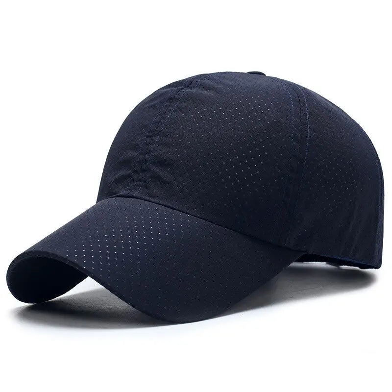 🧢 Solid Colour Mesh Baseball Cap – Korean Style Sunscreen Hat