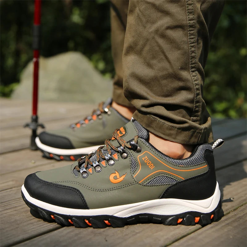 👞 Men’s Genuine Leather Casual Sneakers