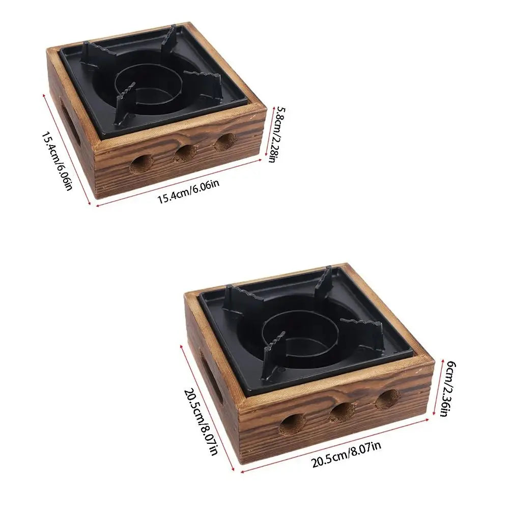 Commercial Wooden Cooking Grills Stove Square Multi-functional Barbecue Cooking Oven Portable Solid Stoves Outdoor