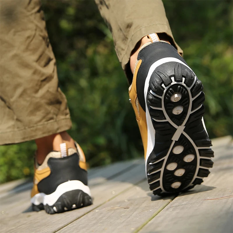 👞 Men’s Genuine Leather Casual Sneakers