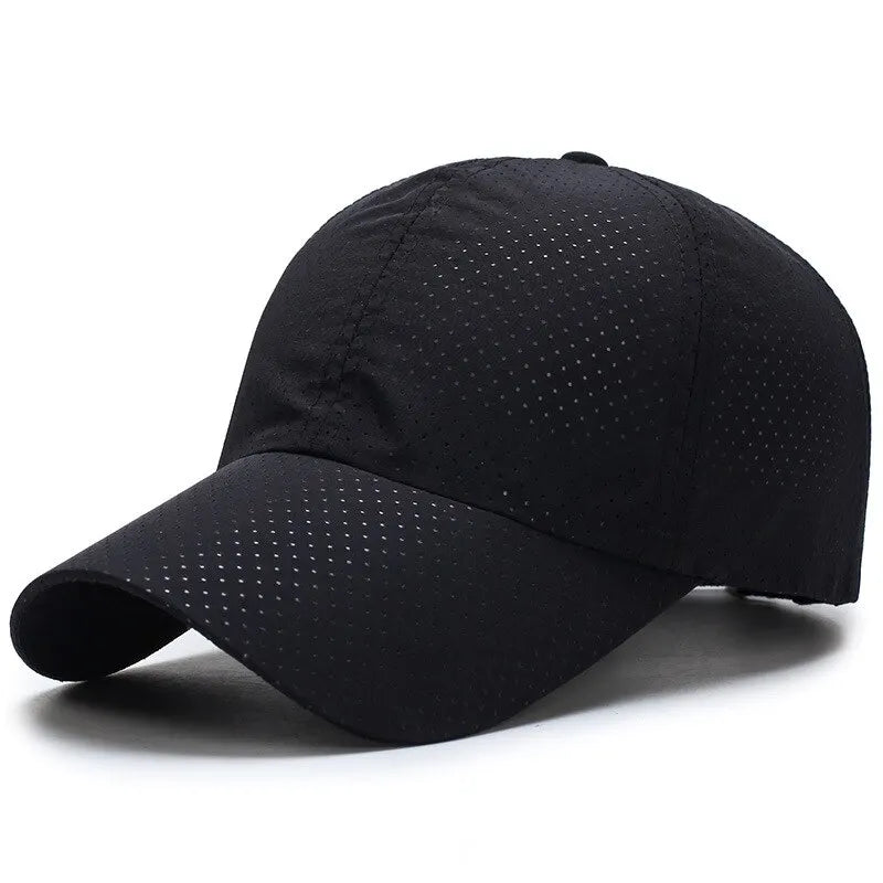 🧢 Solid Colour Mesh Baseball Cap – Korean Style Sunscreen Hat