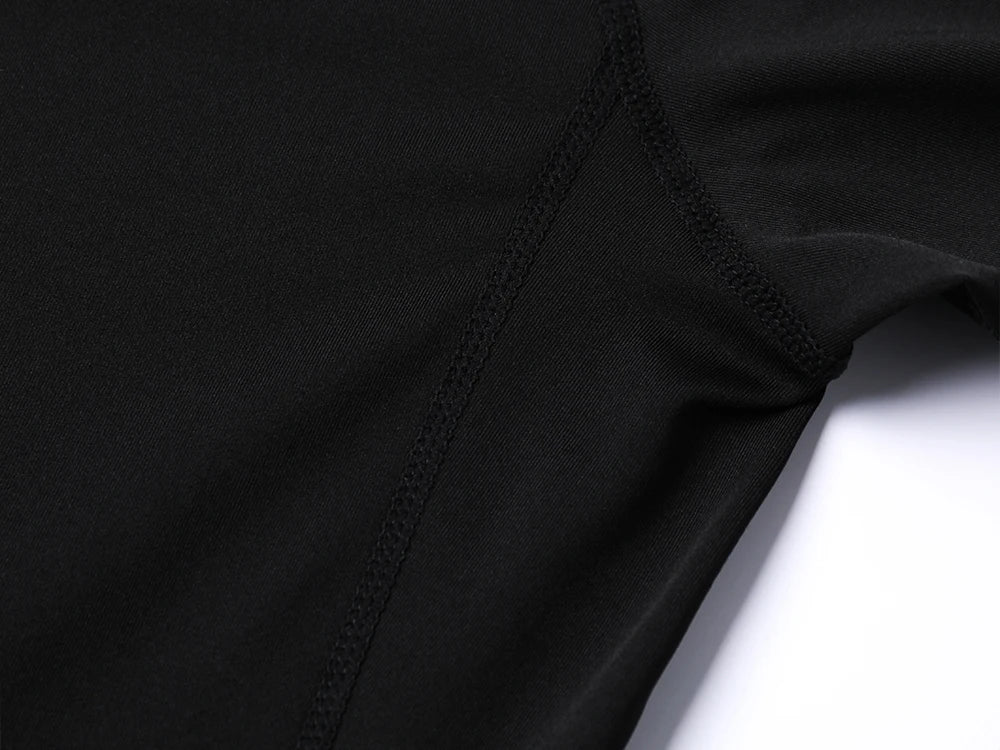 🧣 Men’s Turtleneck Compression Long Sleeve Rash Guard