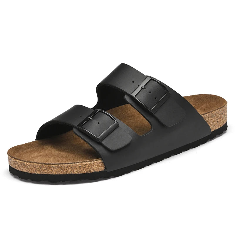 Men’s Casual Genuine Leather Sandals – Designer Style