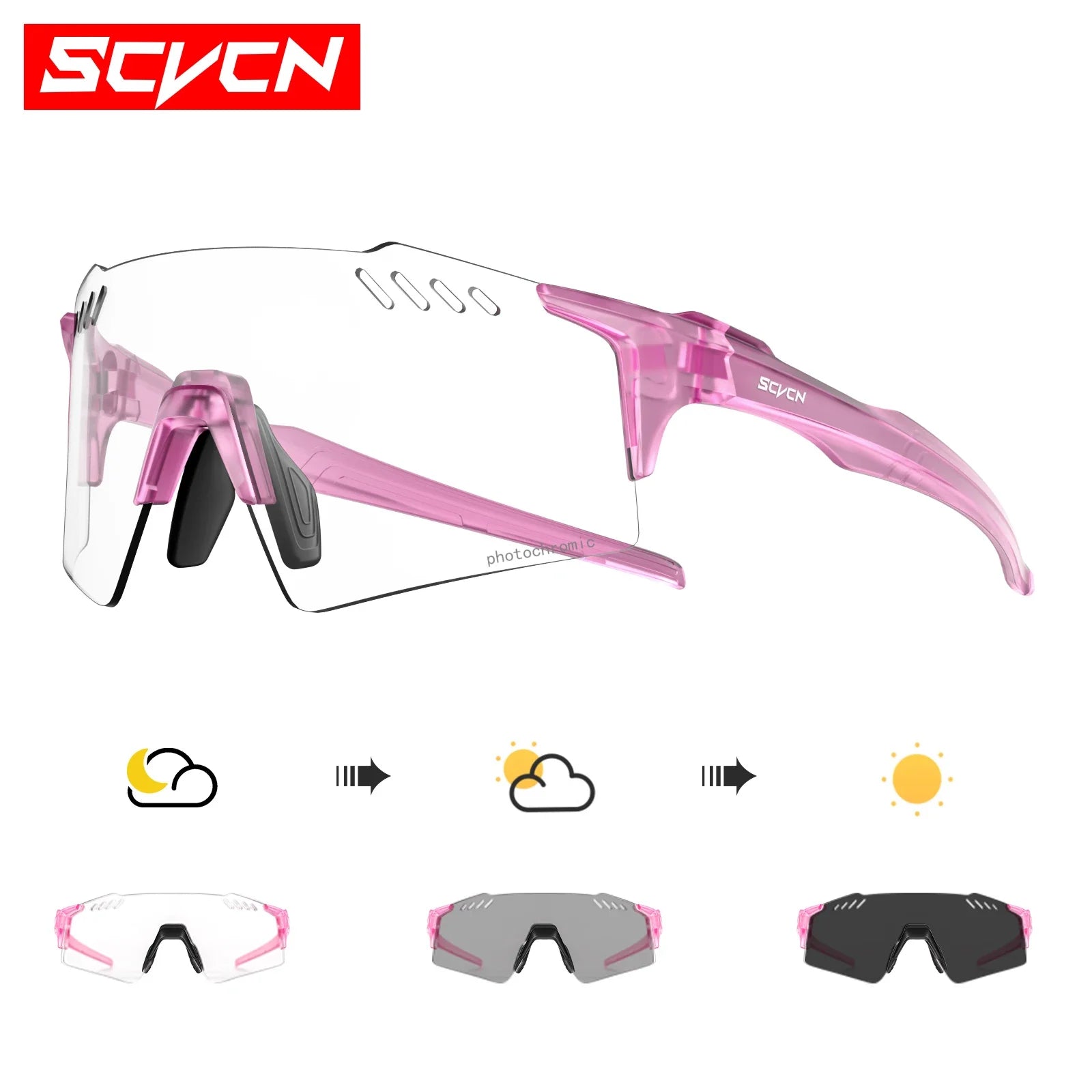 🕶️ SCVCN Photochromic Cycling & Sports Sunglasses