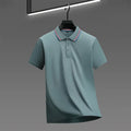 🧥 Men’s Solid Colour Short Sleeve Polo Shirt – Summer Essential