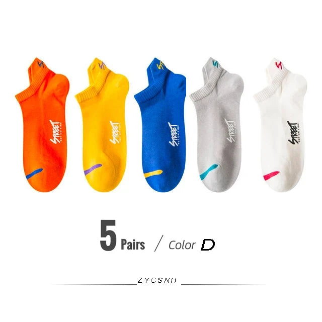 🧦 5/10 Pairs | Unisex Summer Mesh Ankle Socks