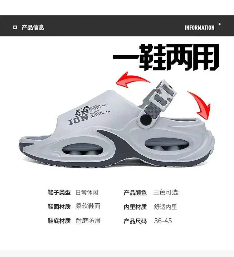 Men’s 2-in-1 Slip-On Sandals – Outdoor & Driving