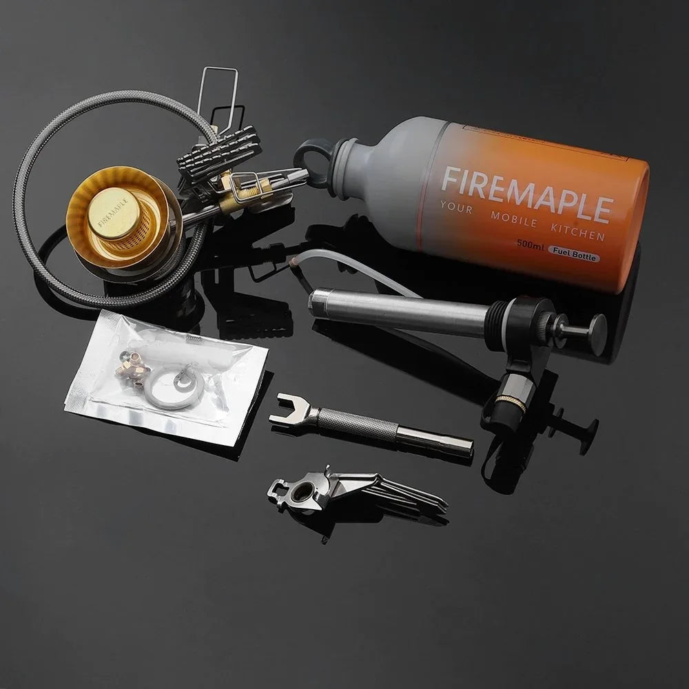 Fire-Maple Lava Multi-fuel Backpacking Stove Compact Outdoor Hiking Camping Portable Oil Gas Stove with Fuel Bottle
