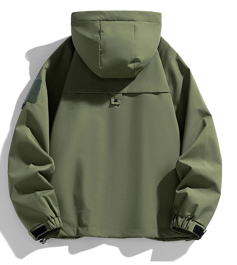 🧥 Men’s Black Softshell Windbreaker Bomber Jacket
