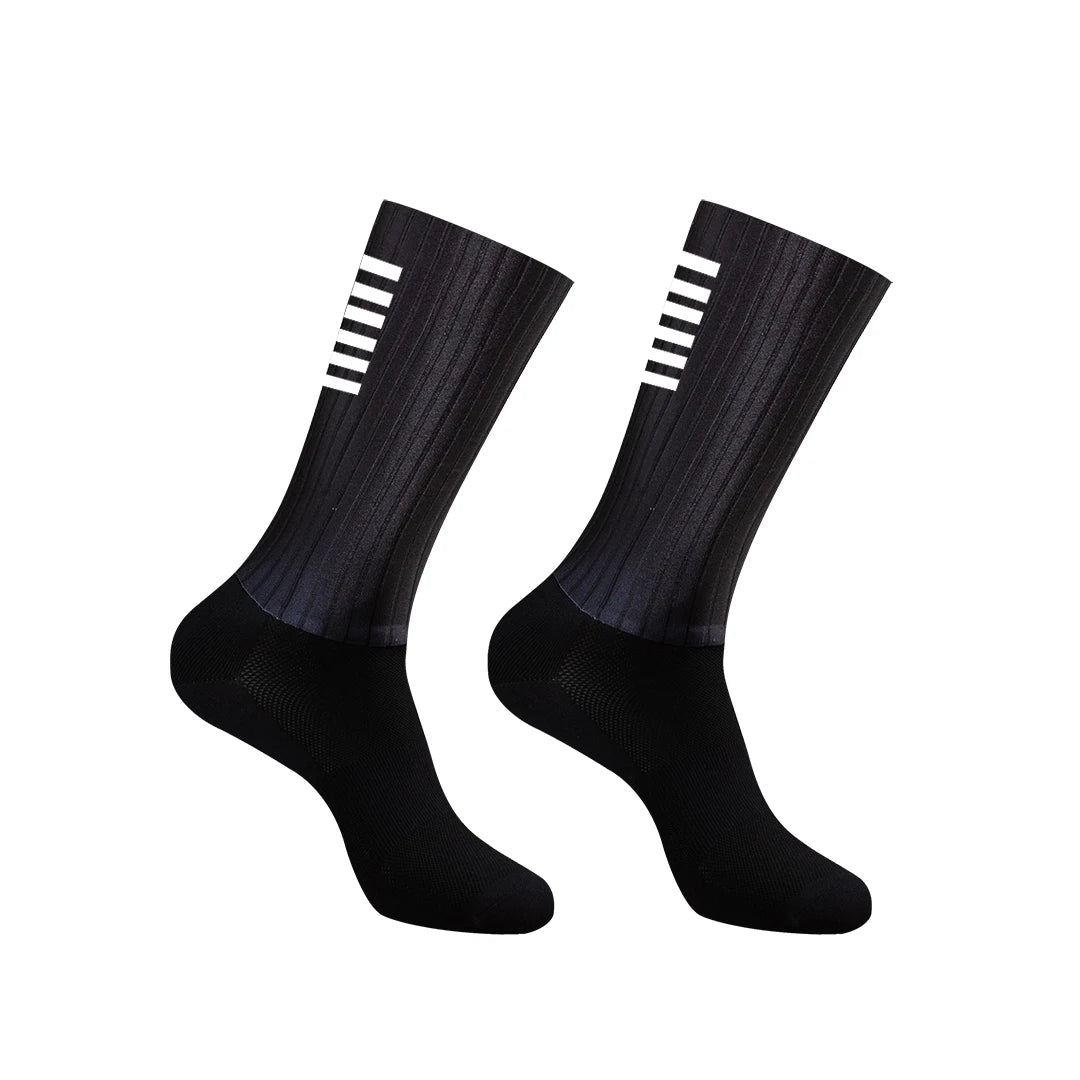 🧦 New Silicone Aero Cycling Socks | Anti‑Slip Men’s Sport Socks